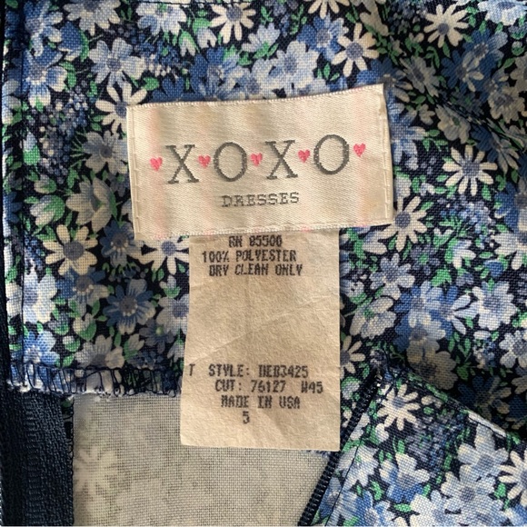 Vintage 90s Floral Daisy XOXO Rampage Mini Dress XS Small - Picture 9 of 9
